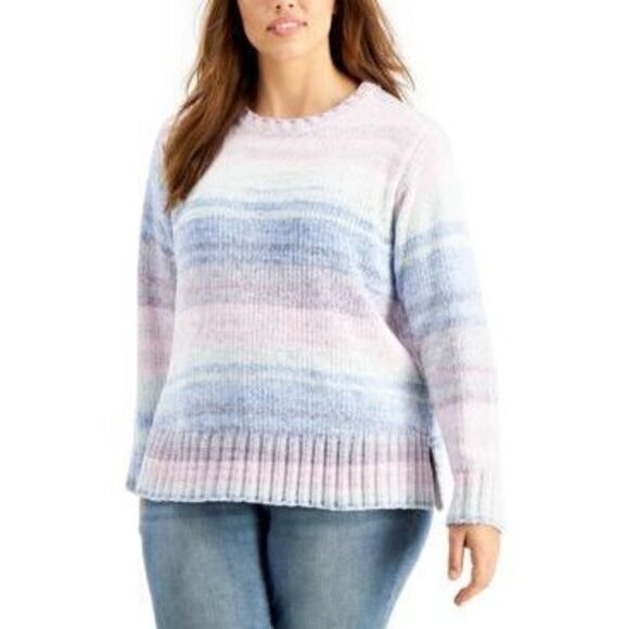Style & Co Plus Size Space-Dye Chenille Sweater 3X - Picture 1 of 1